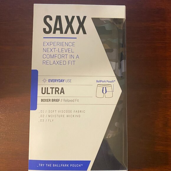 SAXX ULTRA Boxer Briefs with Fly “Mura Kamo" - Picture 2 of 3